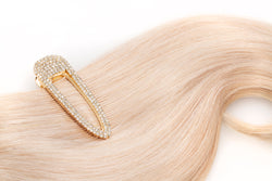 Gold rhinestone hair clip
